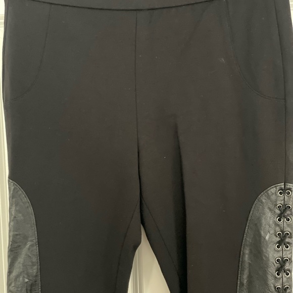 Haute Hippie Lace Up Leather Leggings Size M - Picture 5 of 15
